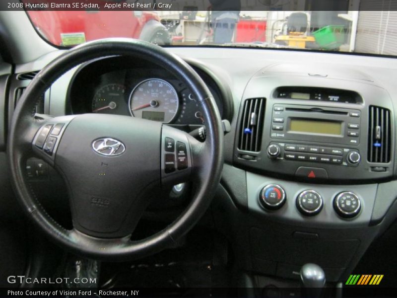 Apple Red Pearl / Gray 2008 Hyundai Elantra SE Sedan