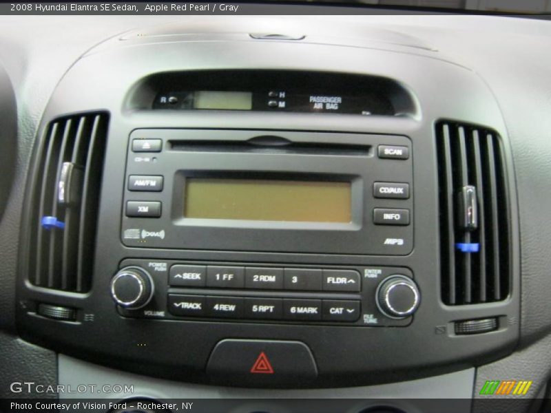 Apple Red Pearl / Gray 2008 Hyundai Elantra SE Sedan
