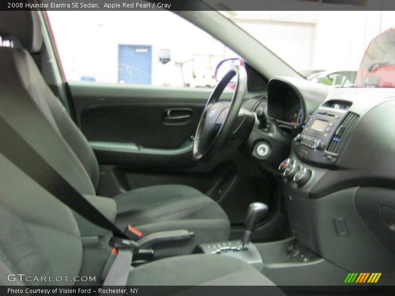 Apple Red Pearl / Gray 2008 Hyundai Elantra SE Sedan