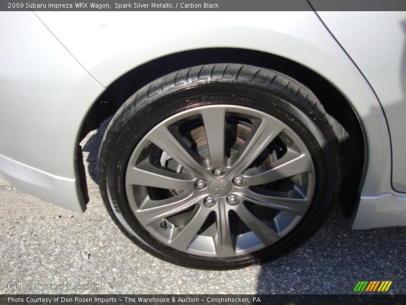 Spark Silver Metallic / Carbon Black 2009 Subaru Impreza WRX Wagon