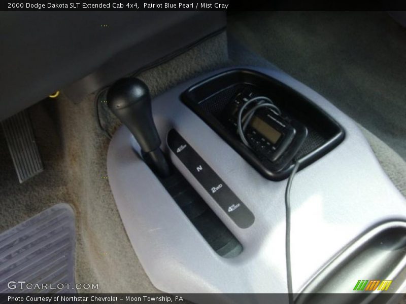 Patriot Blue Pearl / Mist Gray 2000 Dodge Dakota SLT Extended Cab 4x4