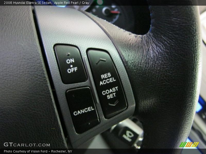 Apple Red Pearl / Gray 2008 Hyundai Elantra SE Sedan