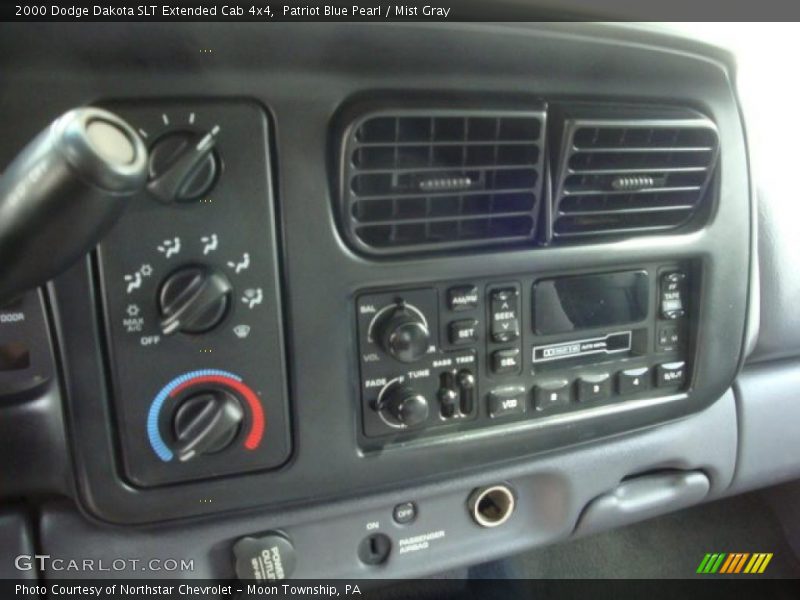 Patriot Blue Pearl / Mist Gray 2000 Dodge Dakota SLT Extended Cab 4x4