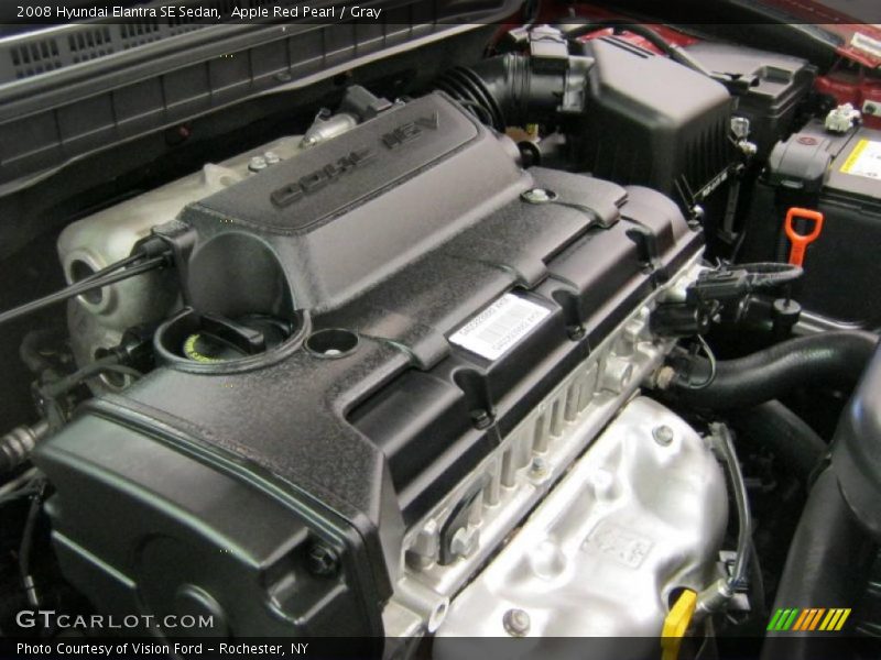 Apple Red Pearl / Gray 2008 Hyundai Elantra SE Sedan