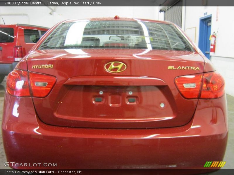 Apple Red Pearl / Gray 2008 Hyundai Elantra SE Sedan