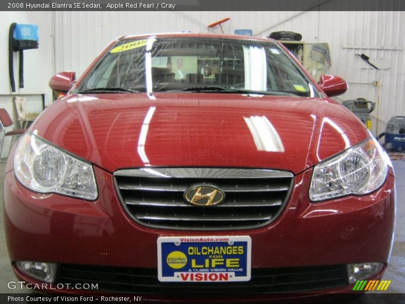 Apple Red Pearl / Gray 2008 Hyundai Elantra SE Sedan