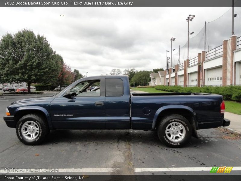 Patriot Blue Pearl / Dark Slate Gray 2002 Dodge Dakota Sport Club Cab