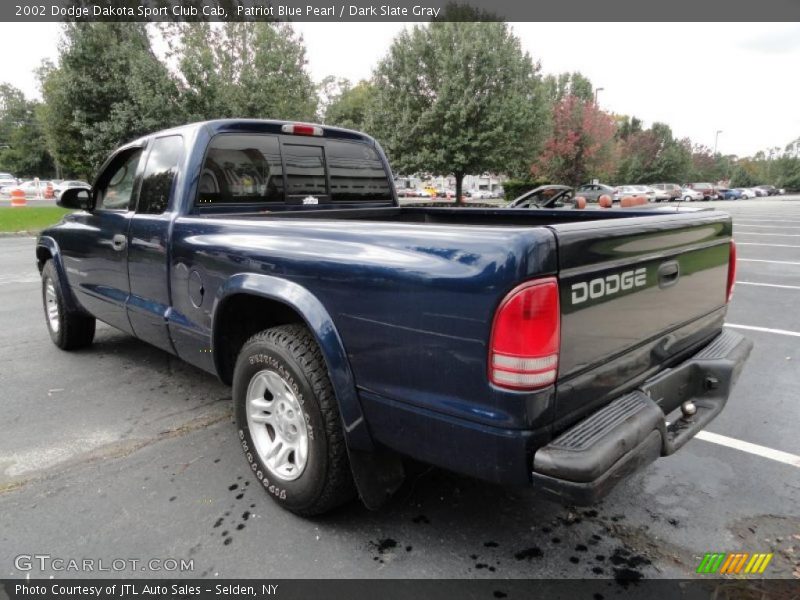 Patriot Blue Pearl / Dark Slate Gray 2002 Dodge Dakota Sport Club Cab