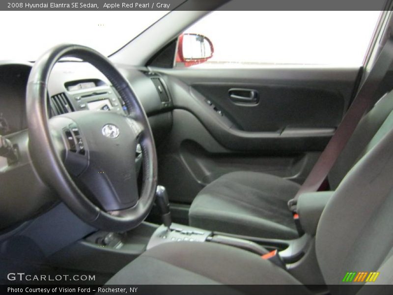 Apple Red Pearl / Gray 2008 Hyundai Elantra SE Sedan
