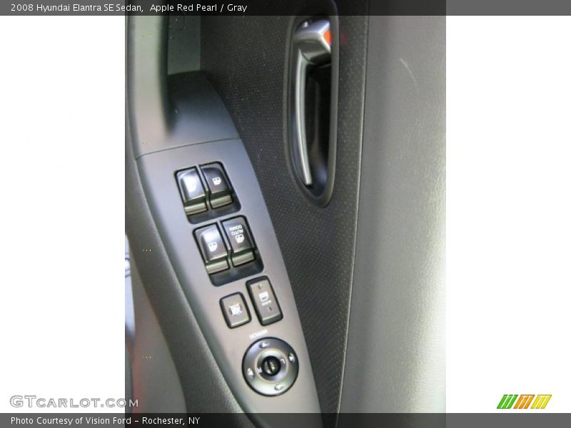 Apple Red Pearl / Gray 2008 Hyundai Elantra SE Sedan