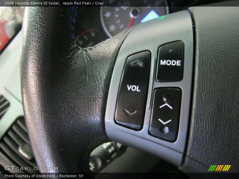 Apple Red Pearl / Gray 2008 Hyundai Elantra SE Sedan