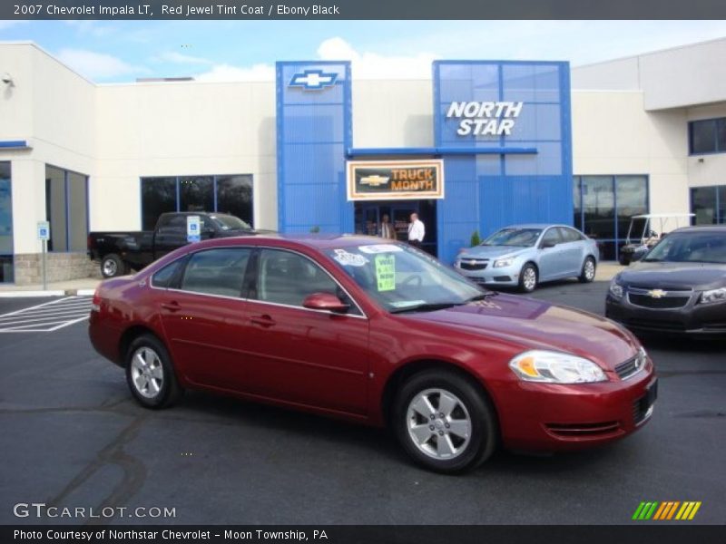 Red Jewel Tint Coat / Ebony Black 2007 Chevrolet Impala LT