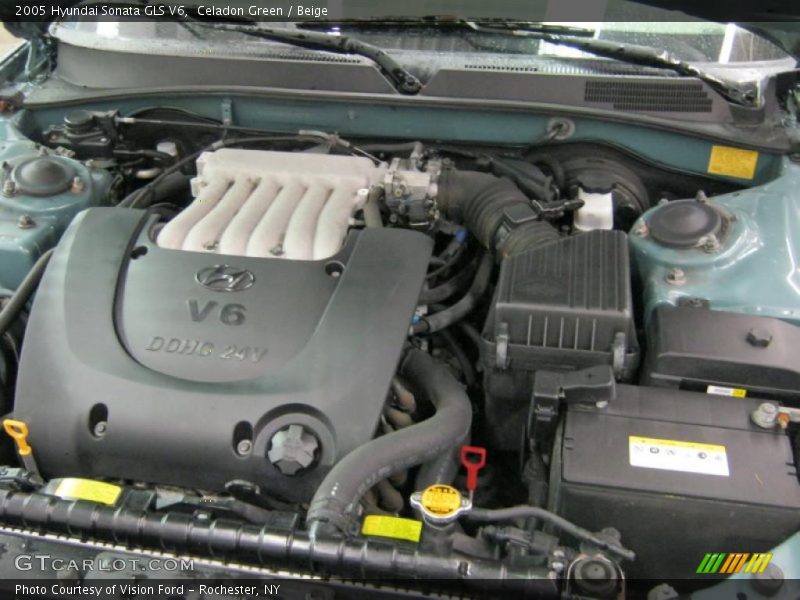 Celadon Green / Beige 2005 Hyundai Sonata GLS V6