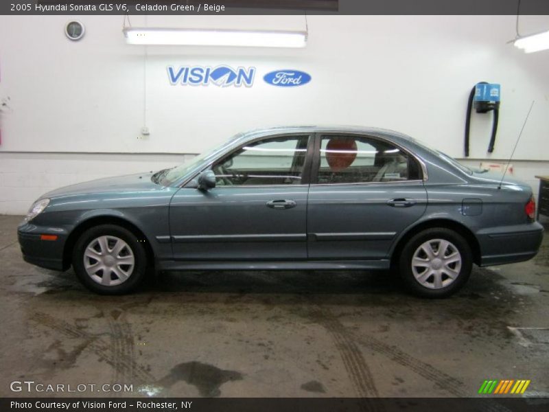 Celadon Green / Beige 2005 Hyundai Sonata GLS V6