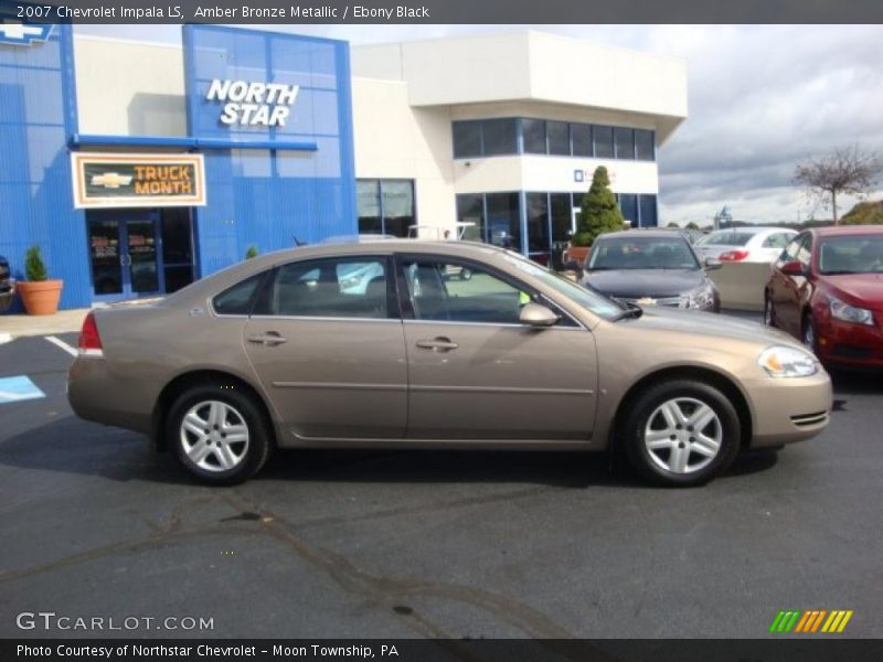 Amber Bronze Metallic / Ebony Black 2007 Chevrolet Impala LS