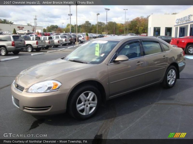 Amber Bronze Metallic / Ebony Black 2007 Chevrolet Impala LS