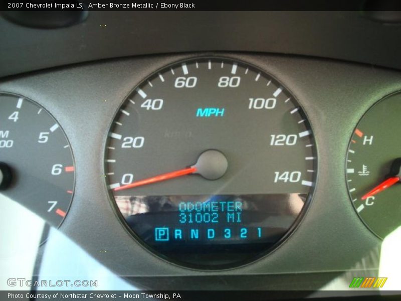 Amber Bronze Metallic / Ebony Black 2007 Chevrolet Impala LS