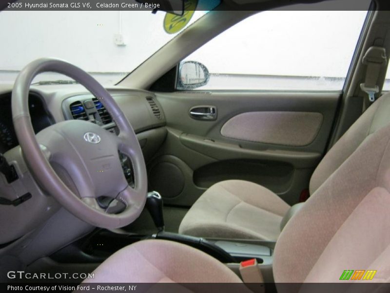 Celadon Green / Beige 2005 Hyundai Sonata GLS V6