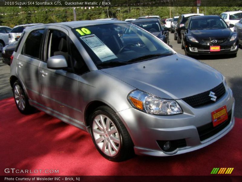 Quicksilver Metallic / Black 2010 Suzuki SX4 SportBack GTS