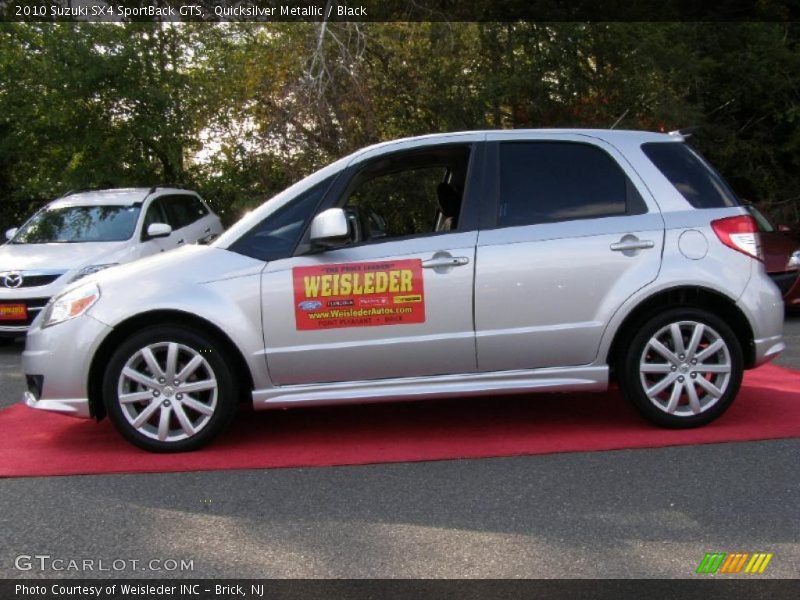 Quicksilver Metallic / Black 2010 Suzuki SX4 SportBack GTS