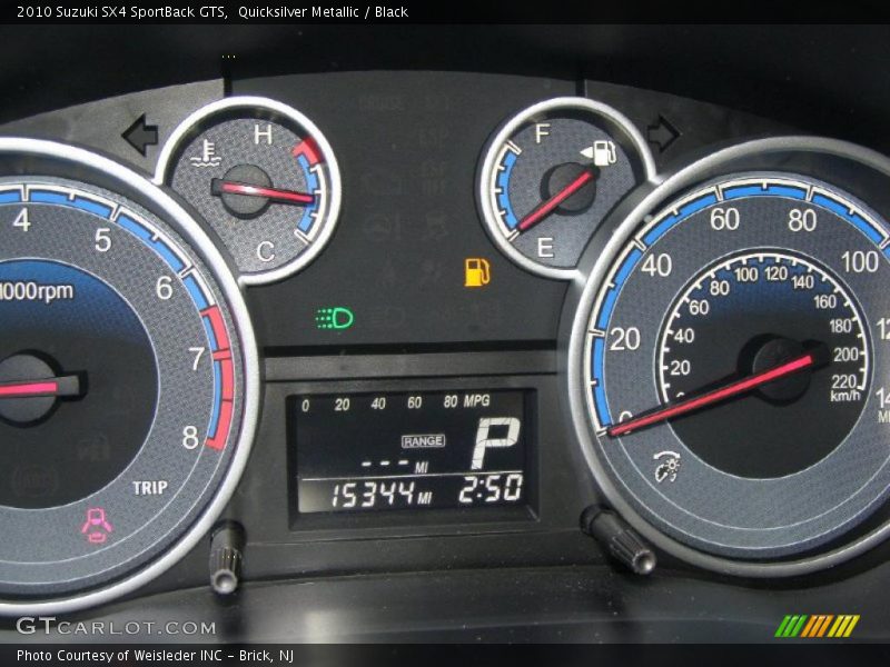 Quicksilver Metallic / Black 2010 Suzuki SX4 SportBack GTS