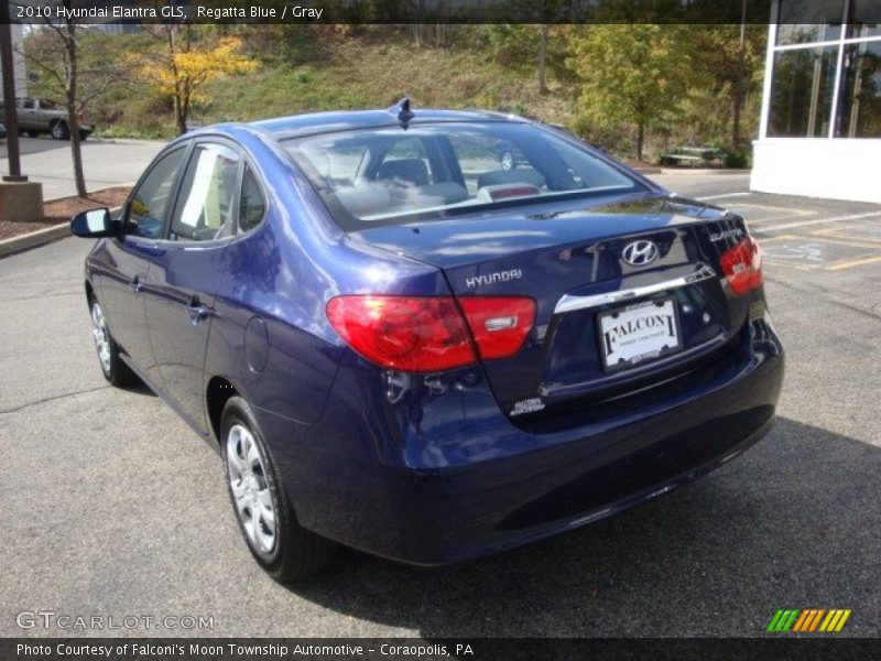 Regatta Blue / Gray 2010 Hyundai Elantra GLS