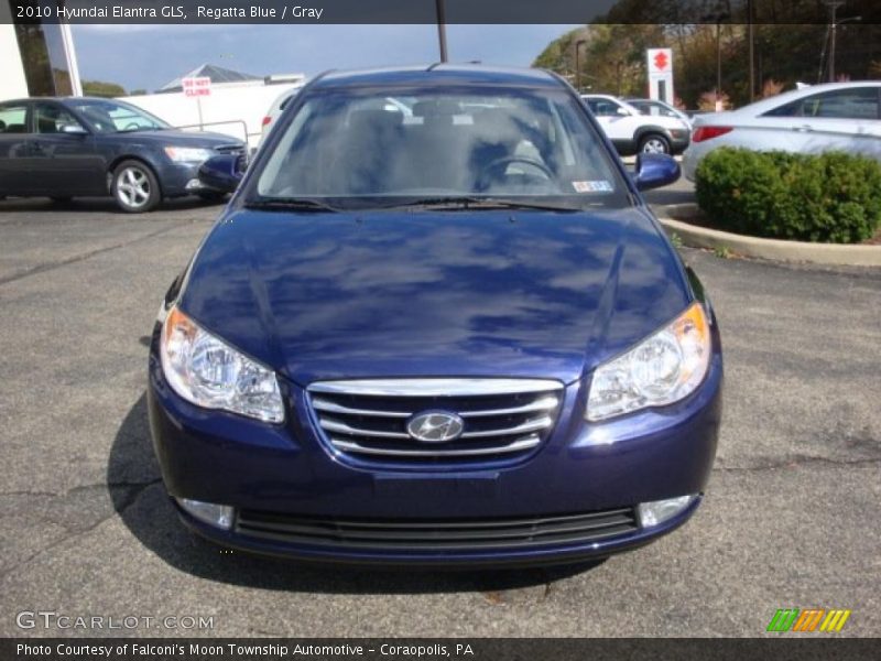 Regatta Blue / Gray 2010 Hyundai Elantra GLS