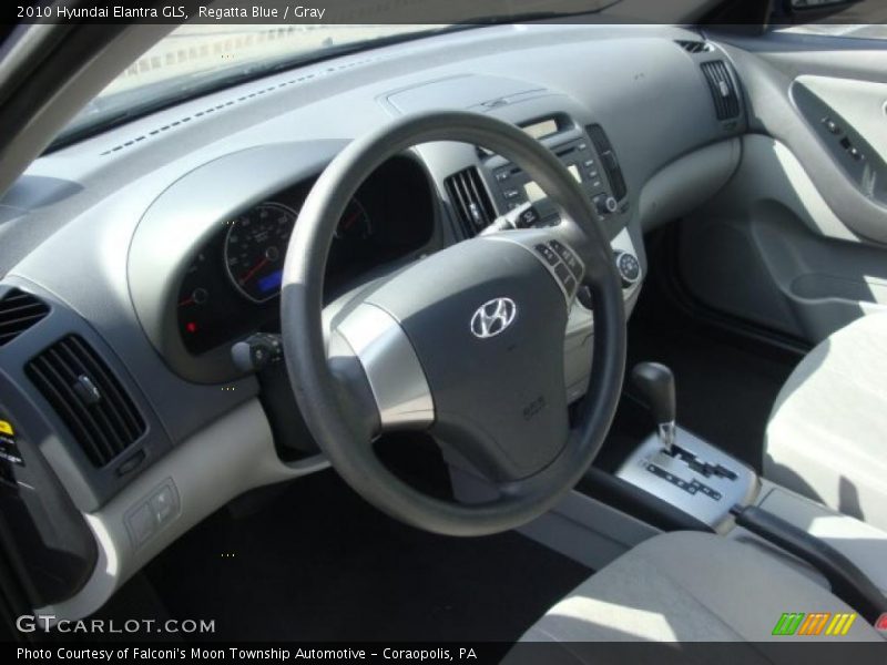 Regatta Blue / Gray 2010 Hyundai Elantra GLS