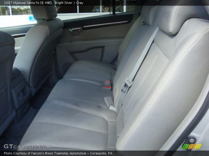Bright Silver / Gray 2007 Hyundai Santa Fe SE 4WD