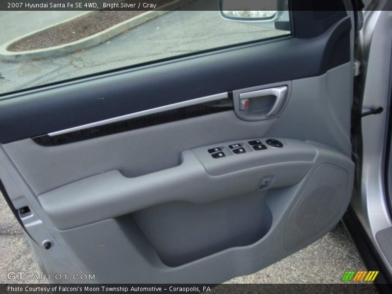 Bright Silver / Gray 2007 Hyundai Santa Fe SE 4WD