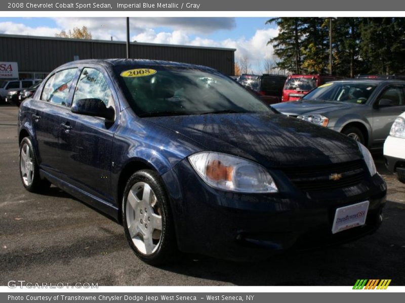 Imperial Blue Metallic / Gray 2008 Chevrolet Cobalt Sport Sedan