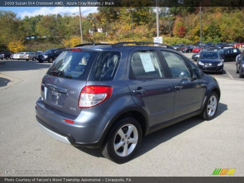 Azure Gray Metallic / Black 2009 Suzuki SX4 Crossover AWD