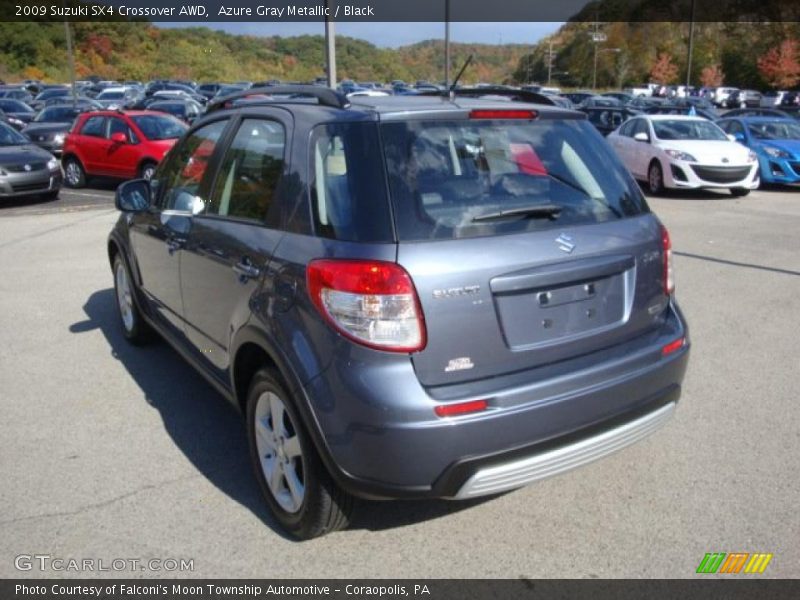Azure Gray Metallic / Black 2009 Suzuki SX4 Crossover AWD