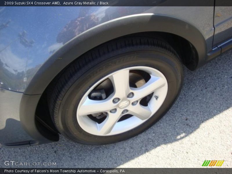 Azure Gray Metallic / Black 2009 Suzuki SX4 Crossover AWD