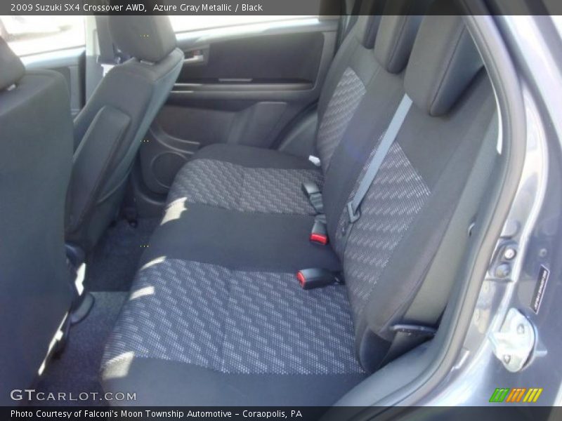Azure Gray Metallic / Black 2009 Suzuki SX4 Crossover AWD