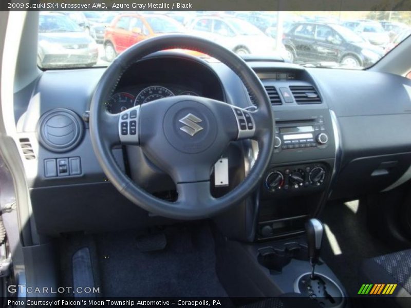 Azure Gray Metallic / Black 2009 Suzuki SX4 Crossover AWD