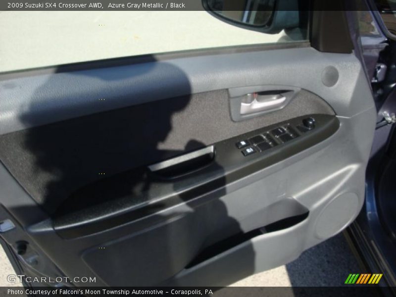 Azure Gray Metallic / Black 2009 Suzuki SX4 Crossover AWD