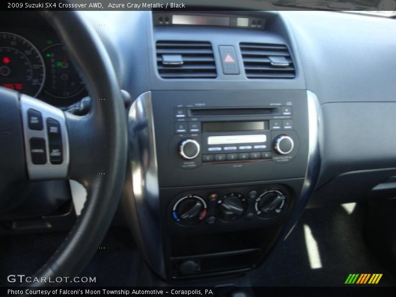 Azure Gray Metallic / Black 2009 Suzuki SX4 Crossover AWD