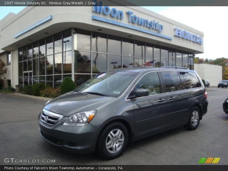 Nimbus Gray Metallic / Gray 2007 Honda Odyssey EX
