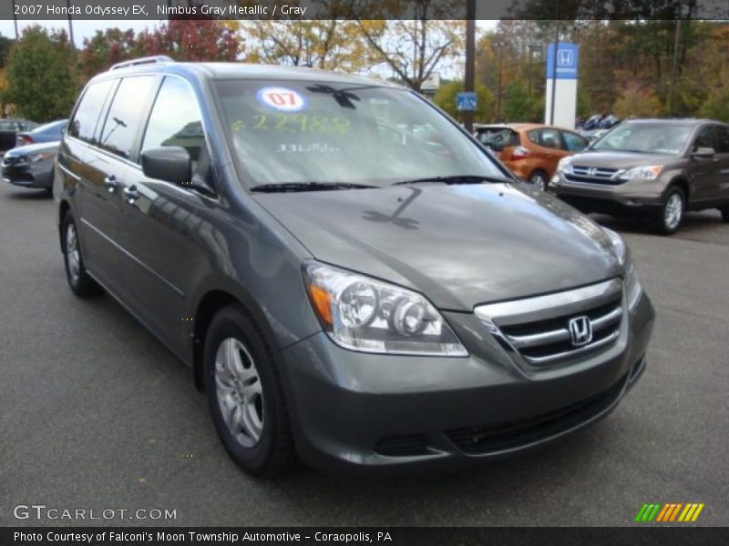 Nimbus Gray Metallic / Gray 2007 Honda Odyssey EX