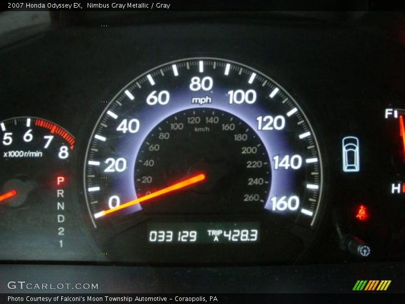 Nimbus Gray Metallic / Gray 2007 Honda Odyssey EX