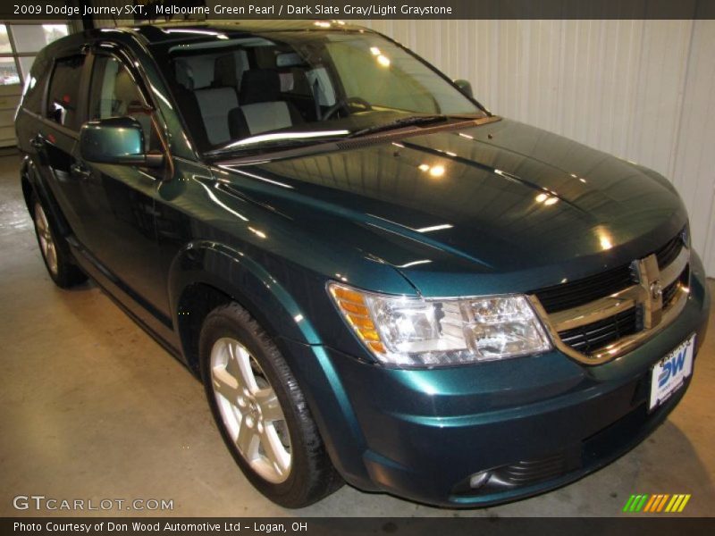 Melbourne Green Pearl / Dark Slate Gray/Light Graystone 2009 Dodge Journey SXT