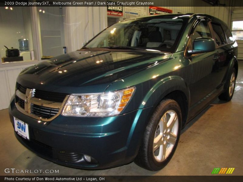 Melbourne Green Pearl / Dark Slate Gray/Light Graystone 2009 Dodge Journey SXT