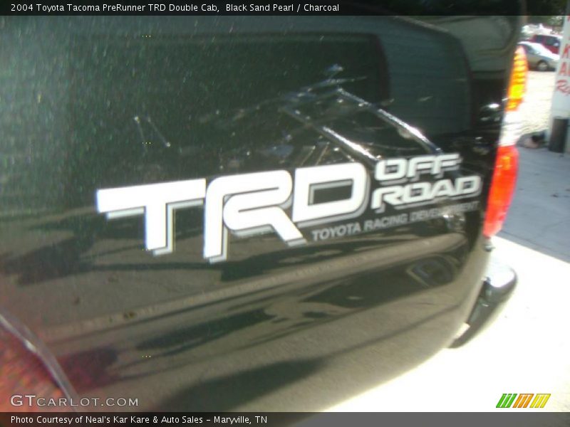 Black Sand Pearl / Charcoal 2004 Toyota Tacoma PreRunner TRD Double Cab