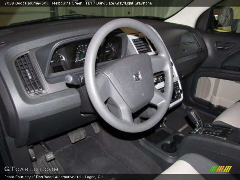 Melbourne Green Pearl / Dark Slate Gray/Light Graystone 2009 Dodge Journey SXT