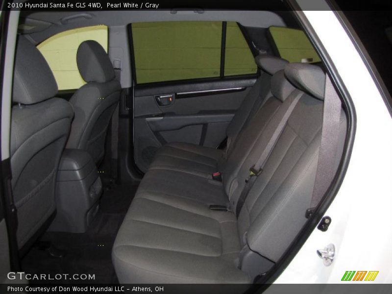 Pearl White / Gray 2010 Hyundai Santa Fe GLS 4WD