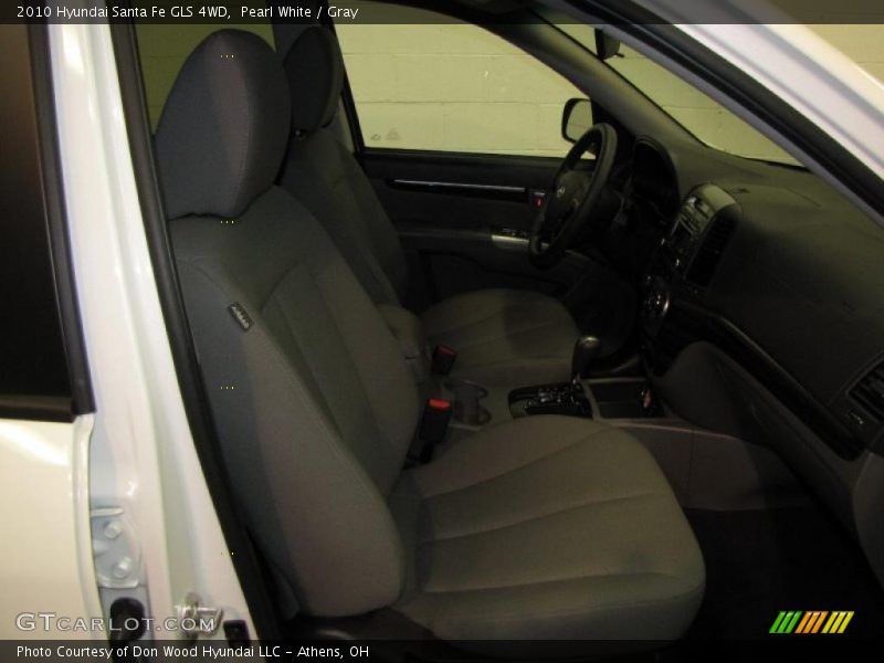Pearl White / Gray 2010 Hyundai Santa Fe GLS 4WD