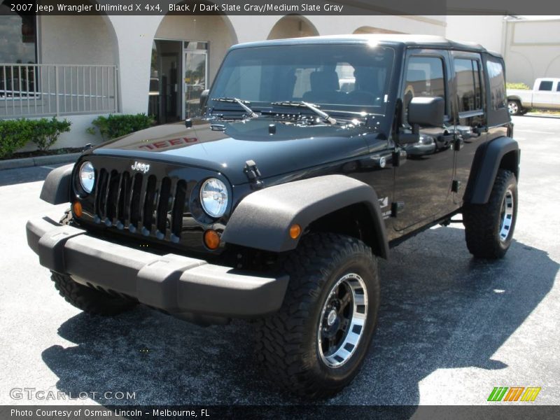 Black / Dark Slate Gray/Medium Slate Gray 2007 Jeep Wrangler Unlimited X 4x4