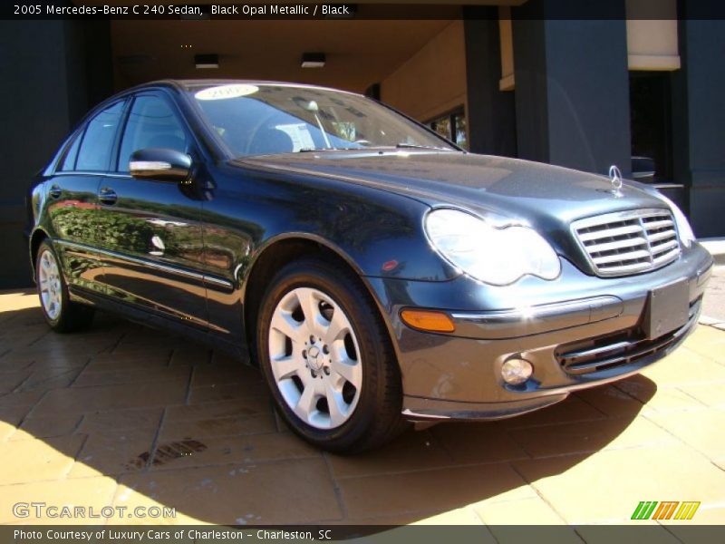 Black Opal Metallic / Black 2005 Mercedes-Benz C 240 Sedan