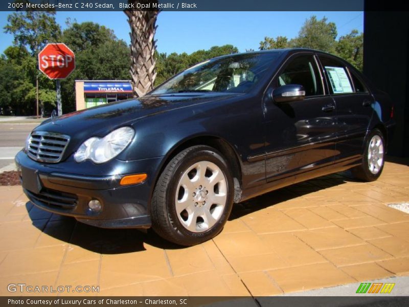 Black Opal Metallic / Black 2005 Mercedes-Benz C 240 Sedan